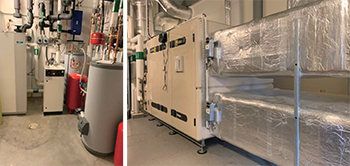 Geothermal heating equipment installed at Pilot Nordic