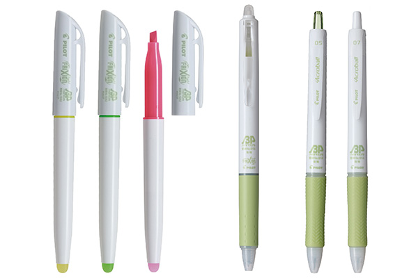 Ballpoint pens made from plant-derived biomass plastic
