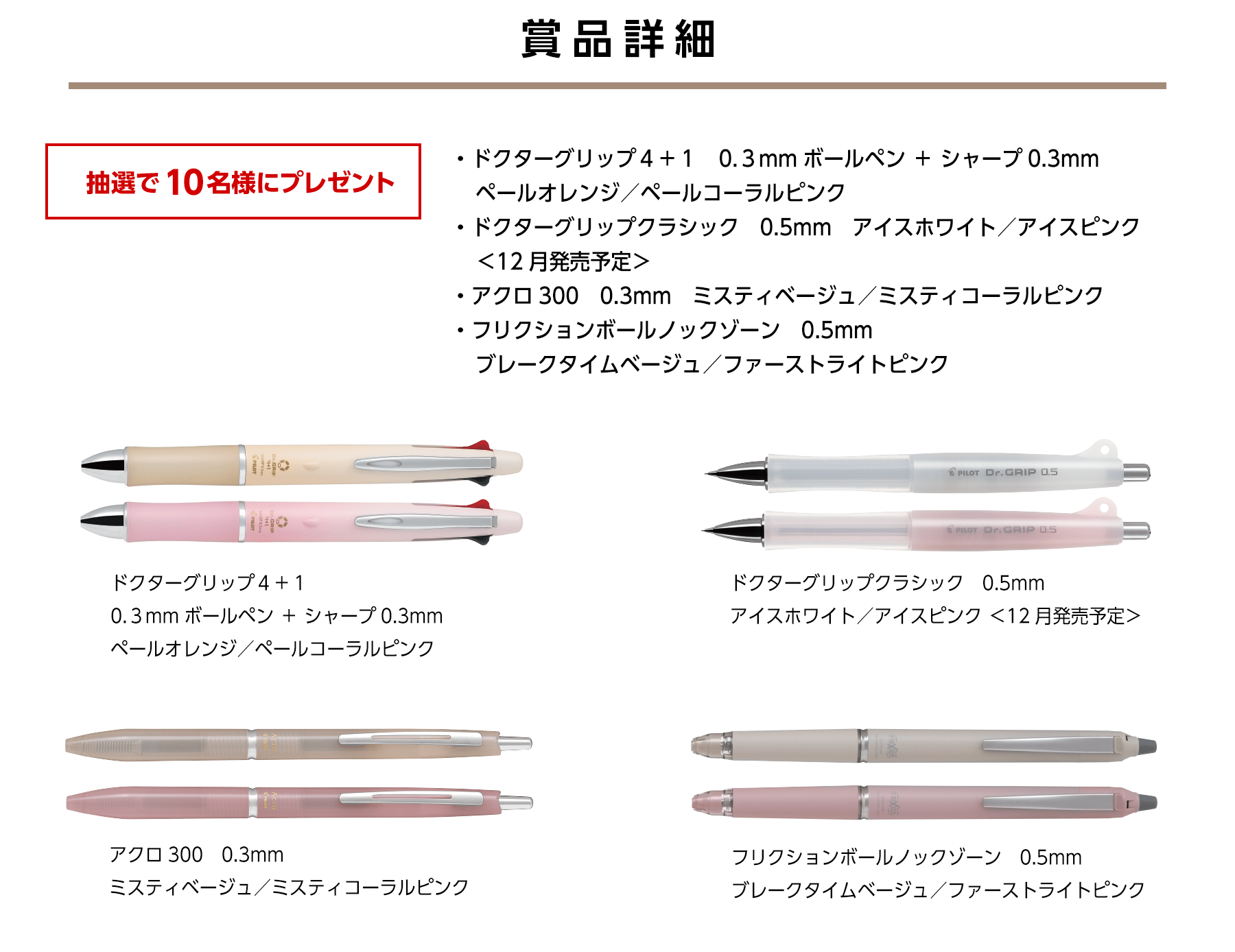 賞品詳細