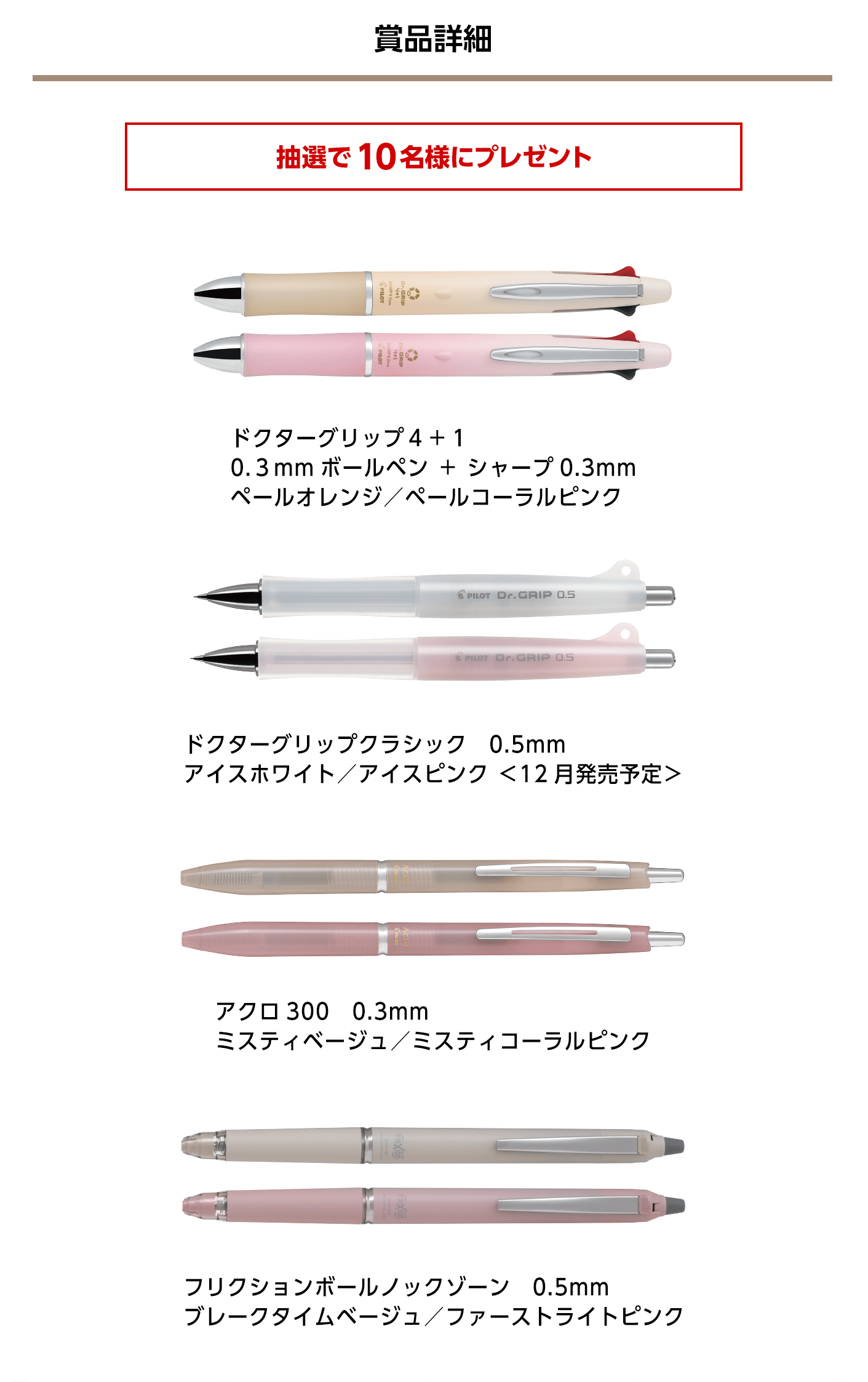 賞品詳細