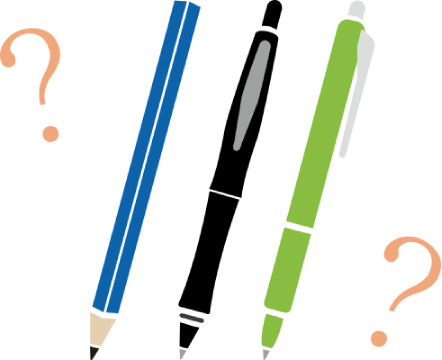 書く道具の使い分け