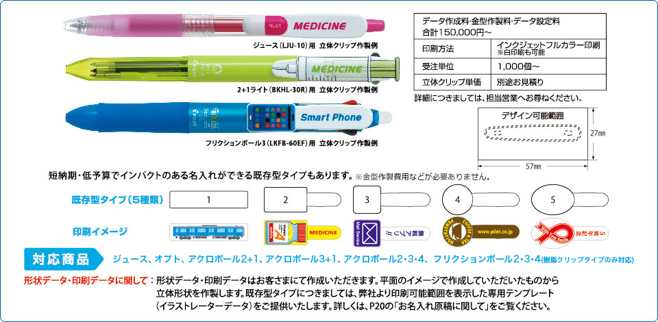 立体クリップ印刷